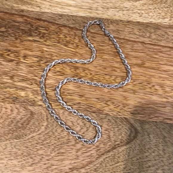 Silver Rope Necklace - Picture 2 of 7